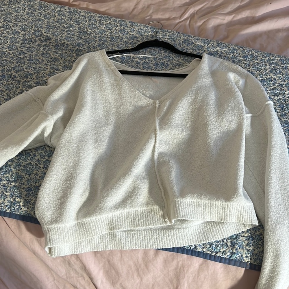 Free People White Sweater